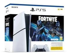 Sony PlayStation 5 Slim Disc Edition 1TB + Fortnite - Baltas