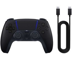 Sony „Dualsense“ belaidis valdiklis, juodas, USB, kompiuteris