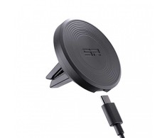 SP Connect Charging Vent Mount SPC+ – automobilinis telefono laikiklis su įkrovimo funkcija, skirtas SPC+ dėklams – ventiliacijos grotelėms – juodas
