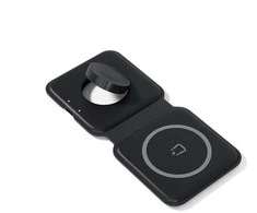 „Epico“ sulankstomas belaidis „Magsafe“ įkroviklis „Spello 2in1 Juodas“.