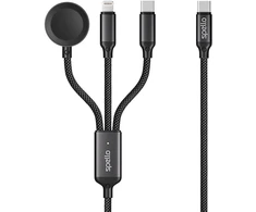 Epico Spello Datový USB-C kabelis 3v1 juoda