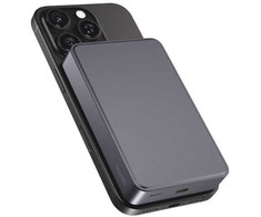 Spello ForcePack Alu 10000mAh magnetic wireless powerbank SM71 - space pilkas