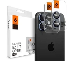 „Spigen Optik Pro GLAS.TR EZ FIT“ kameros dėklai, 2 vnt. pakuotė, skirti „iPhone 16 / 16 Plus / 17“ - Mėlyna