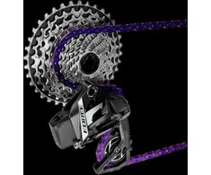 SRAM FORCE E1 Flattop chain, Violetinė, 126 links, with PowerLock clutch - 12/13 speed