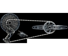 Pavarų grupė SRAM GX Eagle DUB Groupset Lunar (Rear Der, Trigger Shifter w Clamp, Crankset DUB 12s 175 BOOST w DM 32t X-SYNC Chainring, Chain 126 links 12s, Cassette XG-1275 10-52t, Chaingap Gauge)