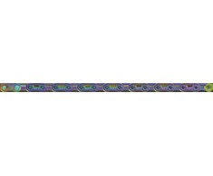 SRAM Raudona E1 Flattop 126 chain with PowerLock clutch, 12 speed, Rainbow