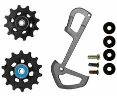 Galinio pavarų perjungėjo ratukų komplektas SRAM XX1 Eagle X-Sync CERAMIC su kojelės dalimi