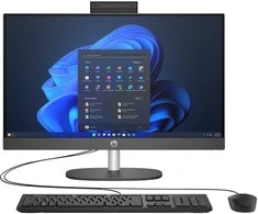 Stacionarus kompiuteris Hewlett Packard (HP) HP AIO ProOne 240 G10 AiO 23.8 NT i3-N300,8GB,512GB NVMe, WiFi 6 + BT,klaviatūra a pelė,65W externí,pilka,HDMI,Win11Pro
