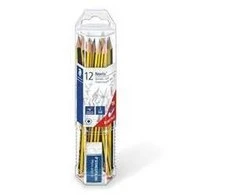 Staedtler - Noris klasikiniai pieštukai, įsk. trintukas, 12 vnt. (61 120P1)