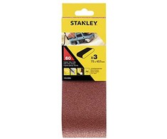 Stanley Taśmy ścierne bezkońcowe 75x457 op.3 vnt.. 60gr.