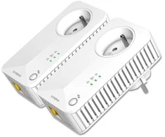 Strong Maitinimo linijos adapteris Stiprus Stiprus POWERL600DUOFR Tinklo plokštė skirta PowerLine 600 Mbit/s Wired LAN Balta 2 vnt.