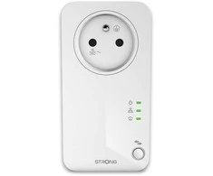 Strong Maitinimo linijos adapteris Stiprus Stiprus POWERL600DUOFR Tinklo plokštė skirta PowerLine 600 Mbit/s Wired LAN Balta 2 vnt.