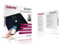 „Evolveo Salente BodyFit“ išmaniosios asmeninės diagnostinės fitneso svarstyklės, su „Bluetooth“, juodos