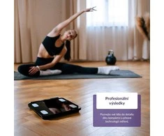 „TrueLife FitScale W8 BT Juodas“ – asmeninės diagnostinės „Bluetooth“ svarstyklės