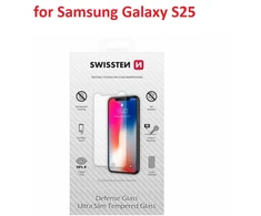 „Swissten“ itin plonas grūdintas stiklas, skirtas „Samsung Galaxy S25 5G“.