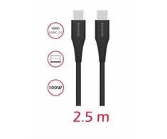 Swissten PD 5A 100 W USB-C duomenų ir įkrovimo laidas 2,5 m