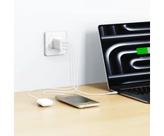 Swissten Edge GaN Power Adapteris 65 W, Baltas (UK)