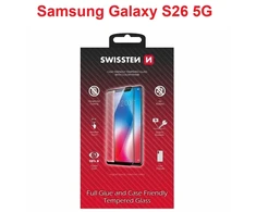 „Swissten“ grūdintas viso veido spalvotas rėmelis, skirtas „Samsung Galaxy S26 5G“