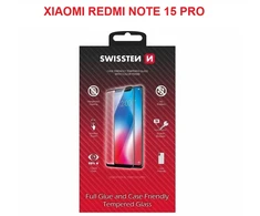 „Swissten“ viso veido spalvotas rėmelis grūdintas stiklas, skirtas „Xiaomi Redmi Note 15 Pro 5G“.