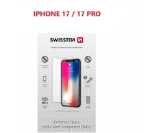 „Swissten“ itin plonas grūdintas stiklas, skirtas „Apple iPhone 17 / 17 Pro“