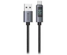 „Swissten“ LCD kabelis USB-A / USB-C 1,5 m