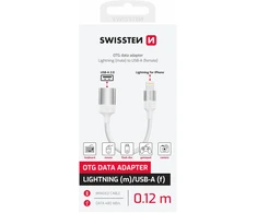 „Swissten Textile Lightning“ – USB-A OTG adapteris, 0,12 m
