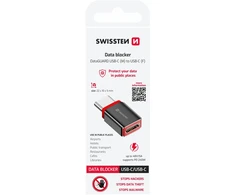 USB kabelis „Swissten Swissten DataGUARD“ įkrovimo adapteris su duomenų blokavimu USB-C į USB-C