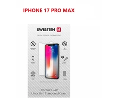„Swissten“ itin plonas grūdintas stiklas, skirtas „Apple iPhone 17 Pro Max“.