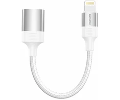 „Swissten Textile Lightning“ – USB-A OTG adapteris, 0,12 m