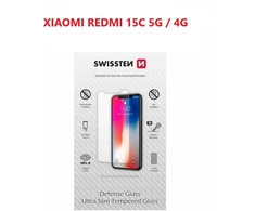 „Swissten“ itin plonas grūdintas stiklas, skirtas „Xiaomi Redmi 15C 4G/5G“
