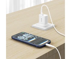 Įkroviklis Swissten SWISSTEN tinklo adapteris EDGE GaN 35W, 2 prievadų, 1x USB-C, 1x USB-A, JK standartiniams lizdams