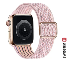 Swissten nailono apyrankė su sagtimi, skirta Apple Watch 42/44/45/49 mm