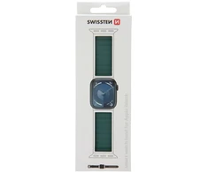 Swissten silikoninė magnetinė juostelė, skirta Apple Watch 42/44/45/49 mm