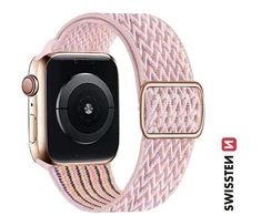 Swissten nailono apyrankė su sagtimi, skirta Apple Watch 42/44/45/49 mm