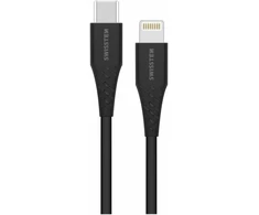 Swissten USB-C - Lightning 1.0m juoda