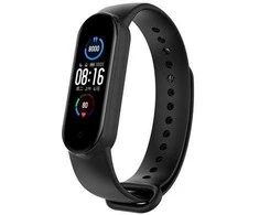 Tactical Išmaniosios apyrankės Xiaomi Mi Band 5/6 silikoninis dirželis, Juodos spalvos