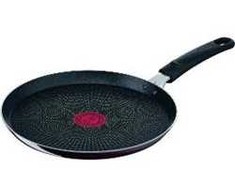 TEFAL D52210 Resist Intense Crepepfanne 25cm mit Spiegel-Effekt weinrot