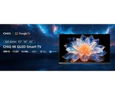 CHiQ U43QST televizorius, 43 colių, UHD, QLED, itin plonas, „Google TV“, DLG 120 Hz, „Dolby Audio“, berėmės, metalinio paviršiaus