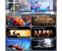 Televizorius Hisense 43A7S 43" QLED 4K VidaaOS 60Hz Dolby Vision IQ 2026