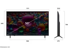 Televizorius LG UHD AI 50UA75006LA 127 cm (50") 4K Ultra HD Smart TV Wi-Fi Juodas