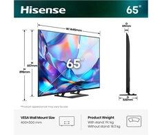 Televizorius 65" Hisense 65A7S (2026)