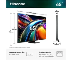 Televizorius 65" HISENSE 65UR9S (2026)