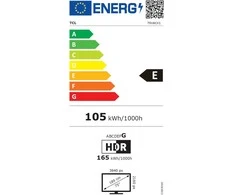 Televizorius TCL LED 4K TV | 75V6C | 75 | Smart TV | Google TV | UHD | Juodas