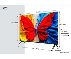 Televizorius TCL QLED TV | 32S5K | 32 | Smart TV | Android TV | FHD | Juodas
