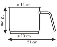 TESCOMA MILK POT HOME PROFI PIENO PUODAS 14 CM 1,8 L