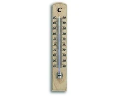 Analoginis patalpų termometras pagamintas iš buko TFA 12.1004