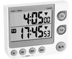 TFA 38.2025 dvigubas elektroninis laikmatis