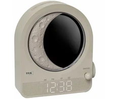 TFA 60.2053.15 - retro light alarm clock moon and meteors