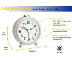 TFA 60.1030.09 - Elektroninis analoginis žadintuvas - smėlio spalvos