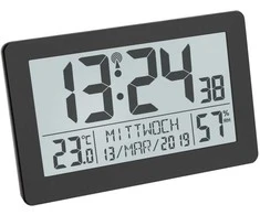 TFA TFA 60.2557.01 Radijo bangomis valdomas laikrodis su kambario klimatu